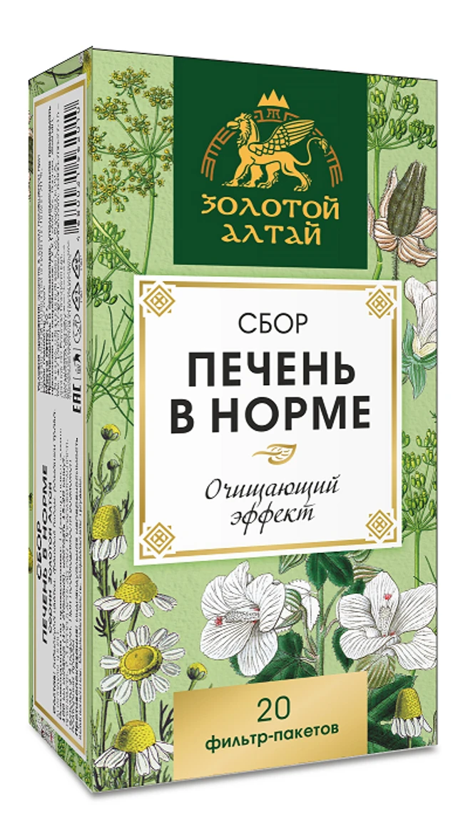 Золотой Алтай фитосбор Печень в норме, фиточай, 1.5 г, 20 шт. фото
