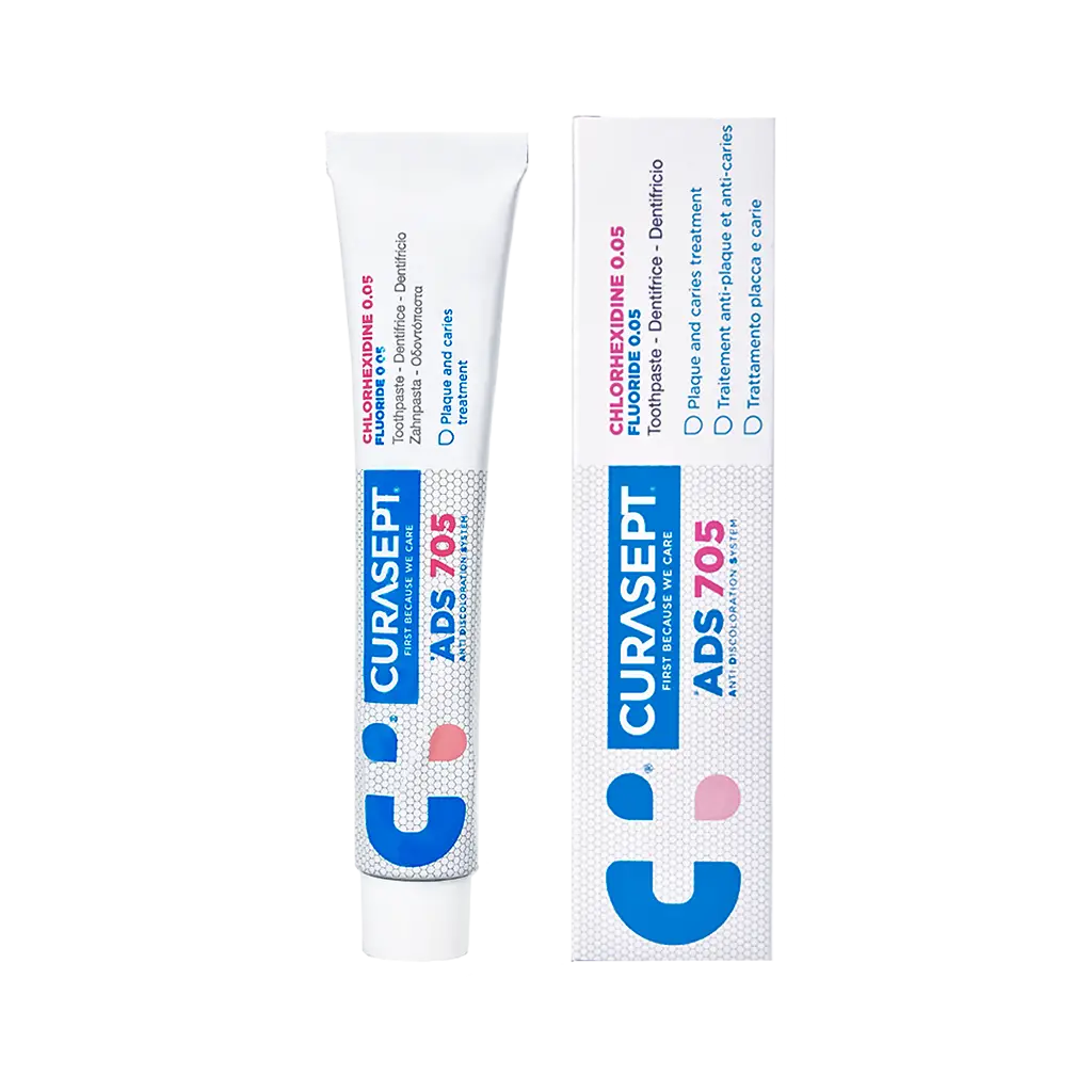 Curasept ADS 705 зубная паста гелевая с хлоргексидином 0,05%, паста зубная, 75 мл, 1 шт. фото