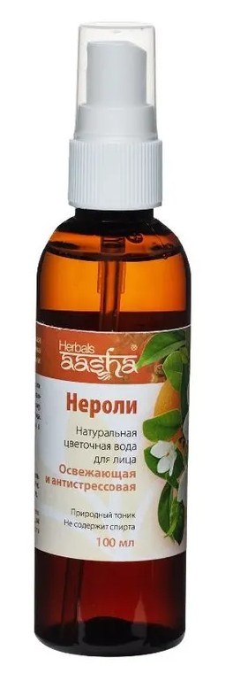 Aasha herbals вода цветочная натуральная для лица, 100 мл, 1 шт, нероли фото