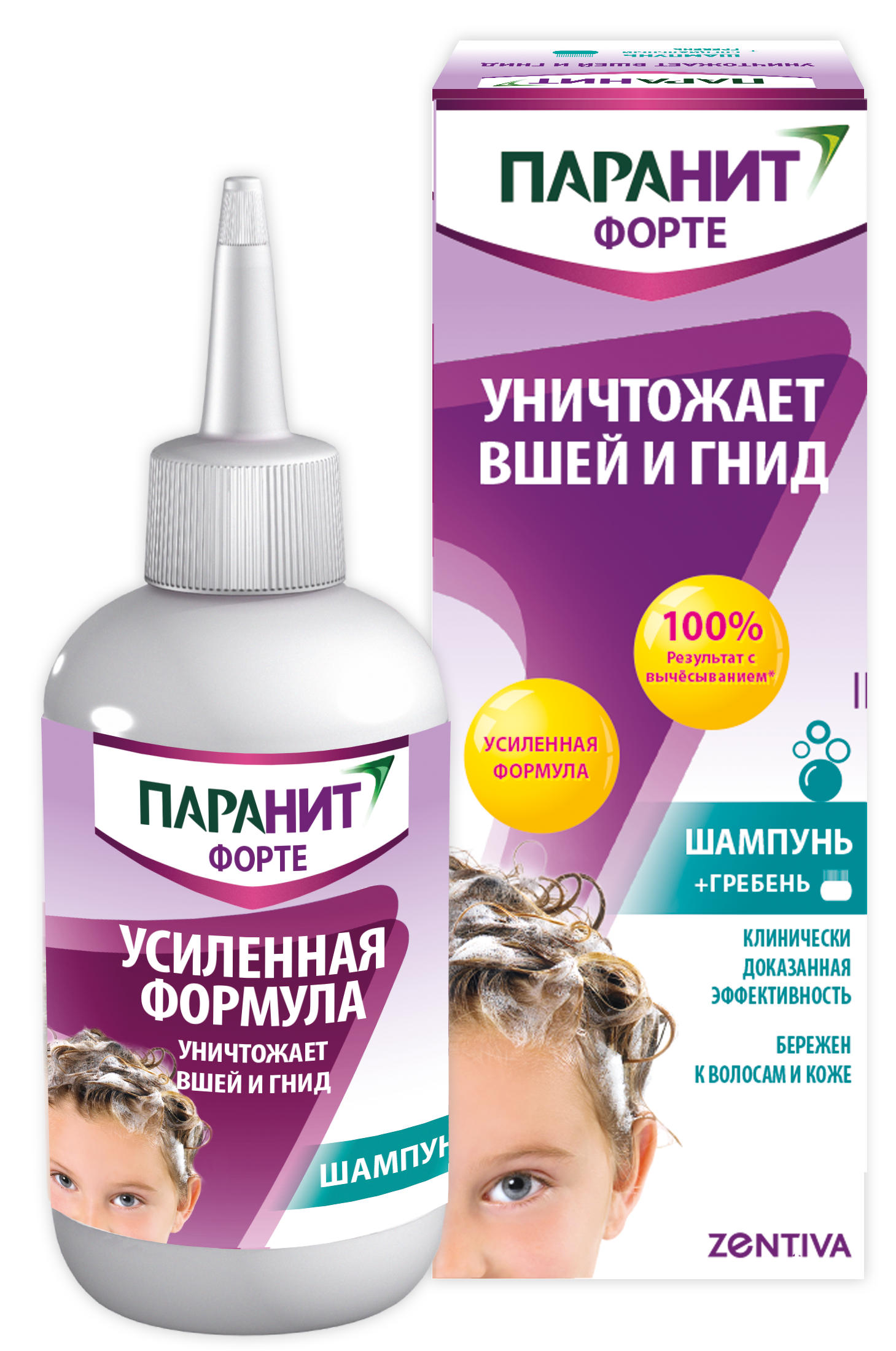 Паранит Форте, шампунь, 200 мл, 1 шт, в комплекте с расческой фото