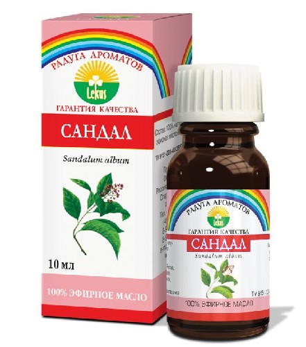 Масло эфирное Сандал, масло эфирное, 10 мл, 1 шт. фото