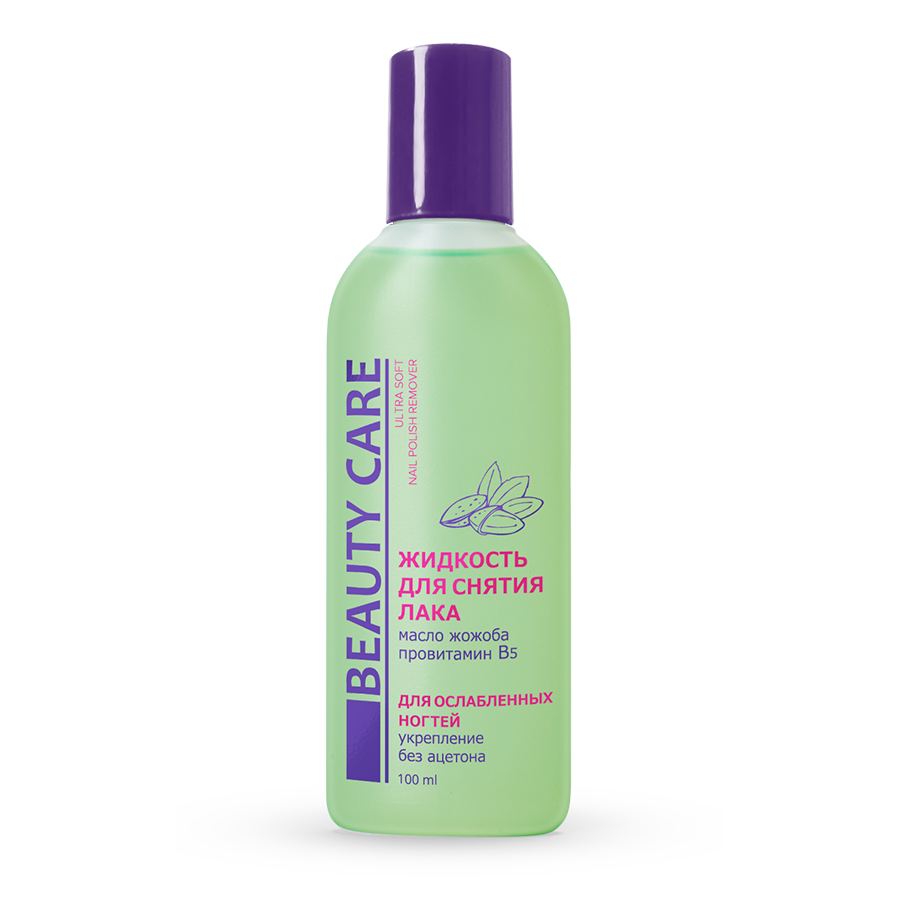 BC Жидкость для снятия лака без ацетона Укрепляющая, жидкость для снятия лака, 100 мл, 1 шт, с маслом жожоба фото