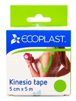 Ecoplast Kinesio tape, 5 см х 5 м, кинезио тейп, 1 шт, зеленый фото