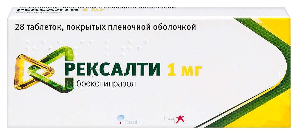 Рексалти, 1 мг, таблетки, покрытые пленочной оболочкой, 28 шт. фото