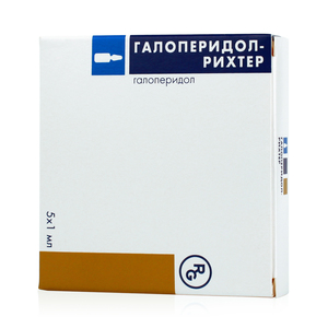 Галоперидол-Рихтер, 5 мг/мл, раствор для внутривенного и внутримышечного введения, 1 мл, 5 шт. фото