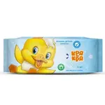 Кря-Кря салфетки влажные детские, салфетки гигиенические, 72 шт, с экстрактом алоэ фото