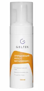 Geltek мусс очищающий, мусс, 150 мл, 1 шт, с витамином С фото