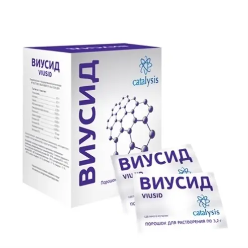 Виусид, порошок для приготовления раствора для приема внутрь, 4 г, 21 шт. фото