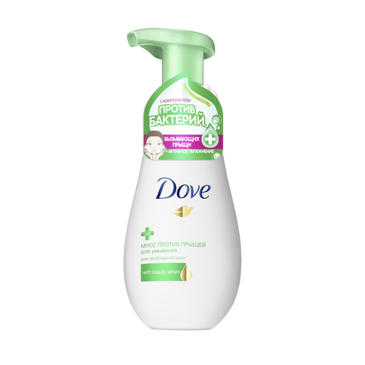 Dove Мусс для умывания против прыщей, мусс, 160 мл, 1 шт. фото