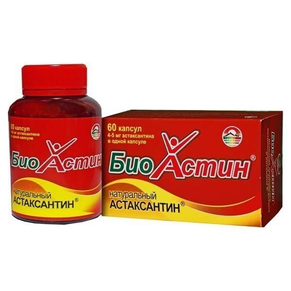 БиоАстин Натуральный Астаксантин, 500 мг, капсулы, 60 шт. фото
