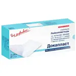 ДокаПласт Лейкопластырь без лекарственных аппликаций стерильно, 10 см х 25 см, лейкопластырь, 25 шт, нетканая основа фото