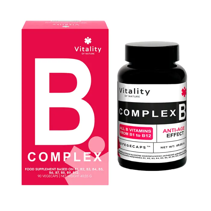 Vitality Комплекс витаминов группы B, капсулы, 90 шт. фото