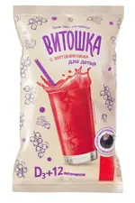 ABC Хэлси Фуд Витошка кисель с витаминами и кальцием, кисель, 25 г, 1 шт, со вкусом черной смородины фото