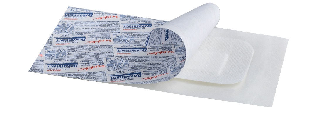 ДокаПласт с мирамистином, стерильный, 8 см х 15 см, пластырь, 1 шт, нетканая основа фото