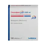 Глюкофаж Лонг, 1000 мг, таблетки пролонгированного действия, 120 шт. фото