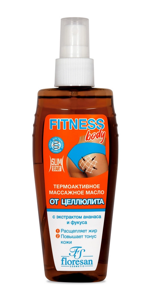 Floresan Фитнес Body термоактивное массажное масло От целлюлита, масло, 150 мл, 1 шт, Ф-55 фото