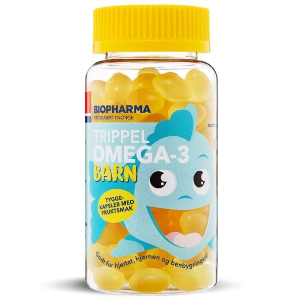 Тройная Омега-3 Barn для детей, капсулы жевательные, 120 шт. фото