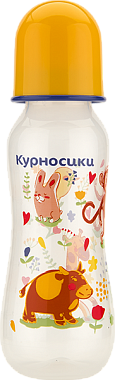 Курносики Зверята Бутылочка для кормления приталенная с 2 силиконовыми сосками 0 мес+, 250 мл, 1 шт, арт. 11121 фото 6