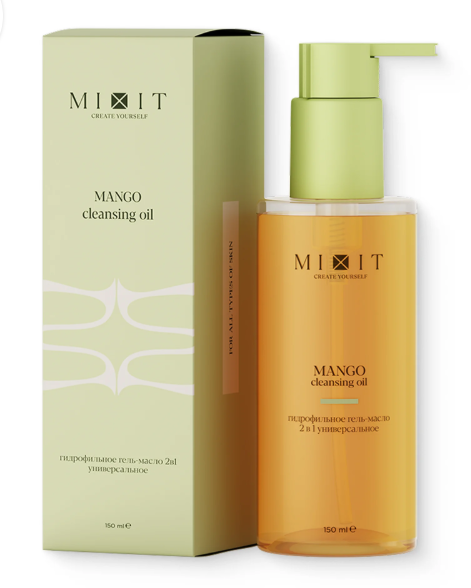 Mixit your skin гидрофильное гель-масло для умывания, масло, 150 мл, 1 шт, манго фото
