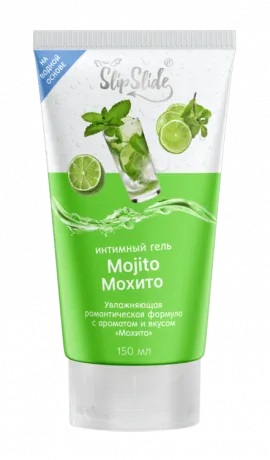 СлипСлайд Гель-смазка интимная увлажная романтическая формула, гель, 150 мл, 1 шт, мохито фото