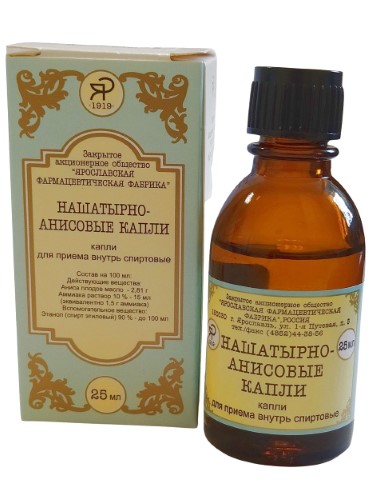 Нашатырно-анисовые капли, капли для приема внутрь, 25 мл, 1 шт. фото