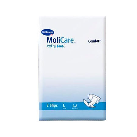 MoliCare Premium Extra soft Подгузники воздухопроницаемые, Large L (3), 2 шт, 120-150см фото
