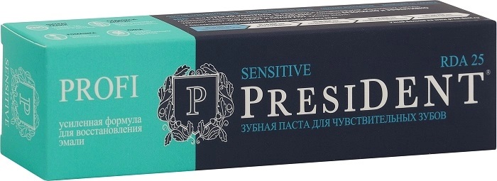 PresiDENT Profi Sensitive 25 RDA, паста зубная, 100 мл, 1 шт. фото