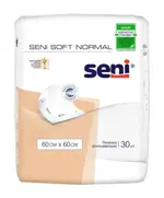Seni Soft Normal Пеленки впитывающие, 60 см x 60 см, 30 шт, 3 капли фото