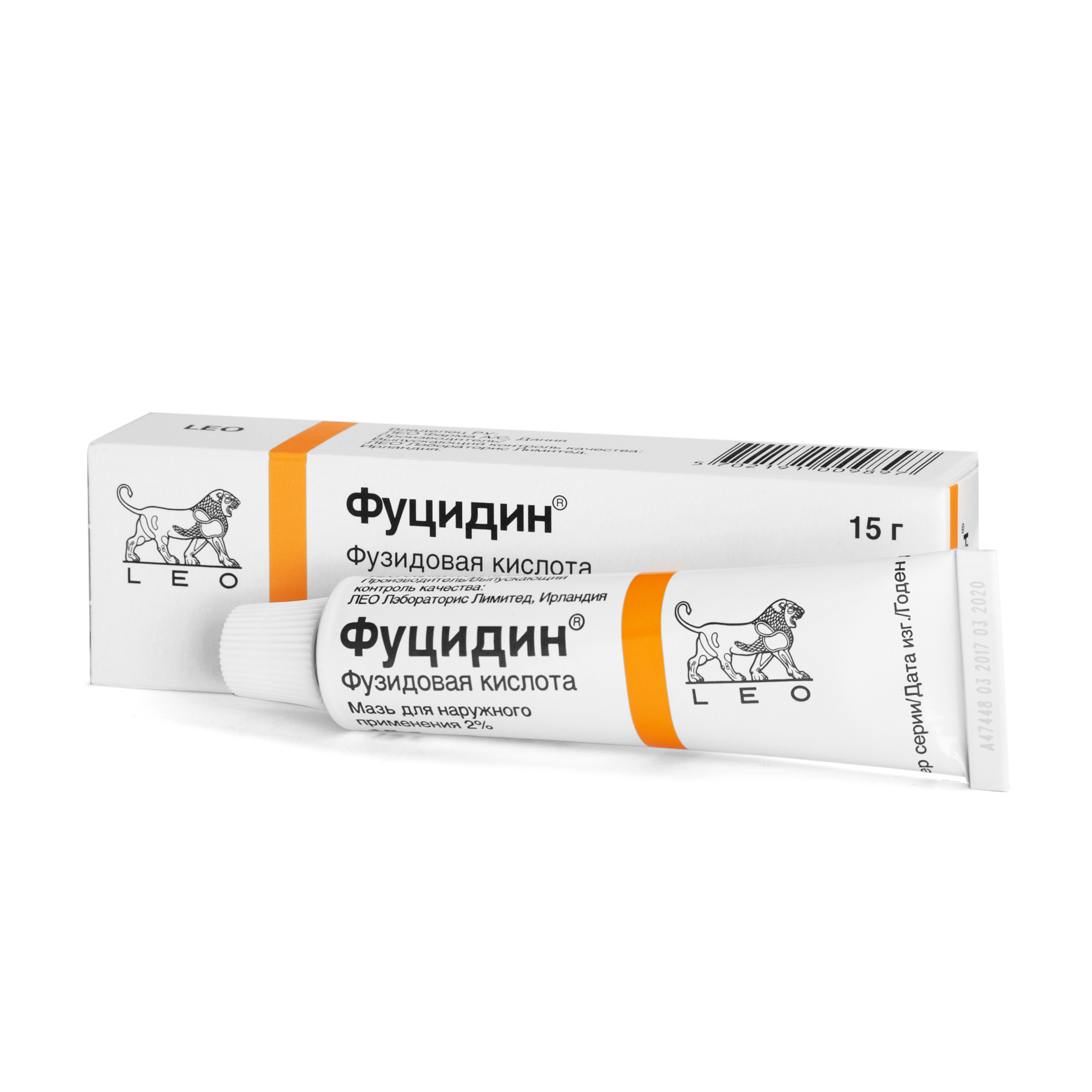 Фуцидин, 2%, мазь для наружного применения, 15 г, 1 шт. фото