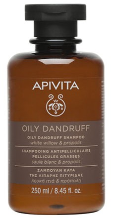 Apivita Шампунь против перхоти для жирных волос Белая ива и Прополис, шампунь, 250 мл, 1 шт. фото