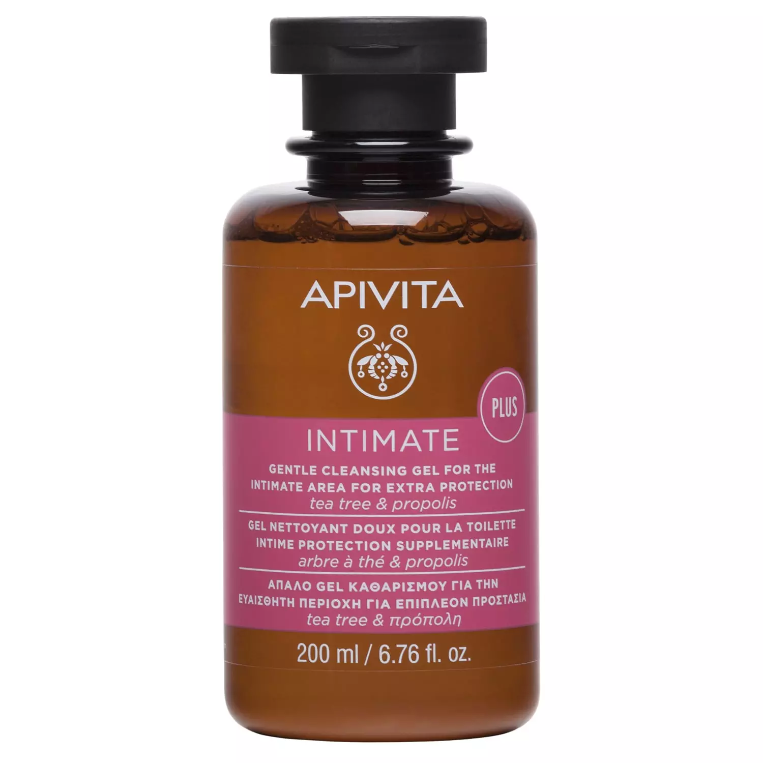 Apivita Intimate Гель мягкий для интимной гигиены, гель интимный, 200 мл, 1 шт, чайное дерево + прополис фото