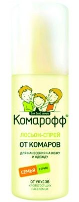 Комарофф от комаров, лосьон-спрей, 100 мл, 1 шт. фото