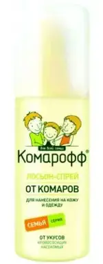 Комарофф от комаров, лосьон-спрей, 100 мл, 1 шт. фото