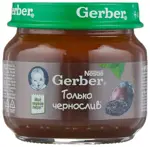 Гербер детское пюре, пюре, 80 г, 1 шт, чернослив фото