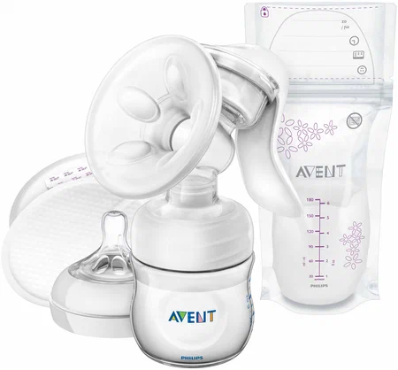 Philips AVENT Comfort молокоотсос ручной, 125 мл, 1 шт, арт. SCF330/50 фото