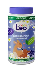 Леовит Leo Kids Детский чай ромашковый, чай, 200 г, 1 шт, для детей с 4 месяцев, гранулированный фото