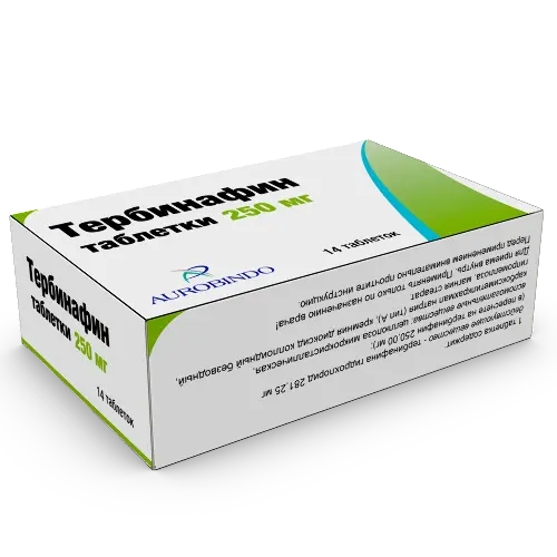 Тербинафин, 250 мг, таблетки, 14 шт. фото