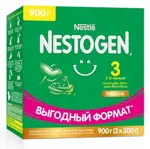 Nestogen 3 Premium, смесь молочная сухая, 300 г, 3 шт, для детей с 12 месяцев, с пребиотиками и лактобактериями фото
