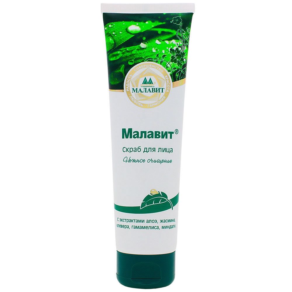 Малавит скраб для лица, скраб, 100 мл, 1 шт. фото