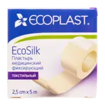 Ecoplast Ecosilk Пластырь фиксирующий, 2.5 см х 500 см, пластырь медицинский, 1 шт, шелковая основа фото