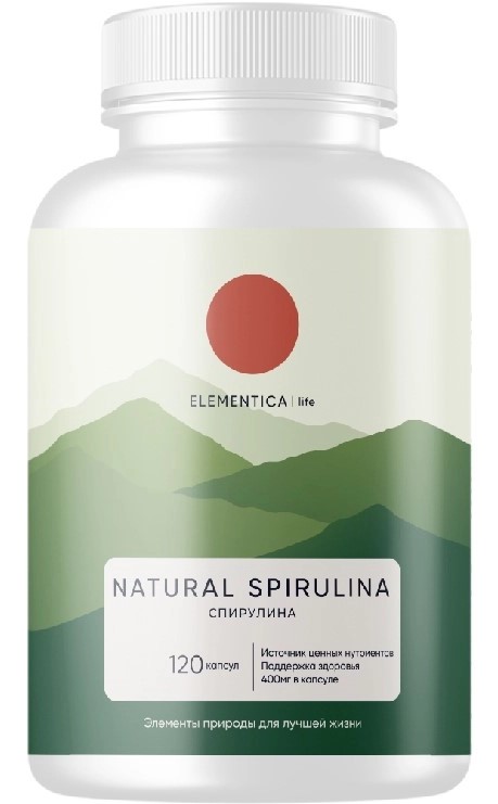 Elementica Спирулина, капсулы, 120 шт. фото