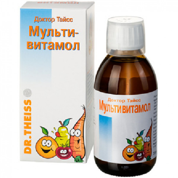 Доктор Тайсс Мультивитамол, раствор для приема внутрь, 200 мл, 1 шт. фото