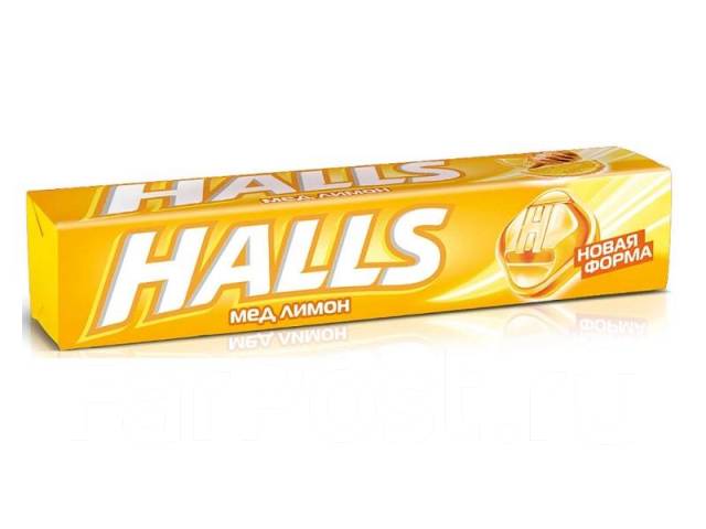 Halls Леденцы, леденцы, 25 г, 1 шт, мед + лимон фото