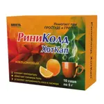 Риниколд ХотКап, порошок для приготовления раствора для приема внутрь, 5 г, 10 шт, апельсин фото 2
