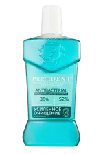 PresiDENT Profi Antibacterial Ополаскиватель, раствор для полоскания полости рта, 400 мл, 1 шт. фото