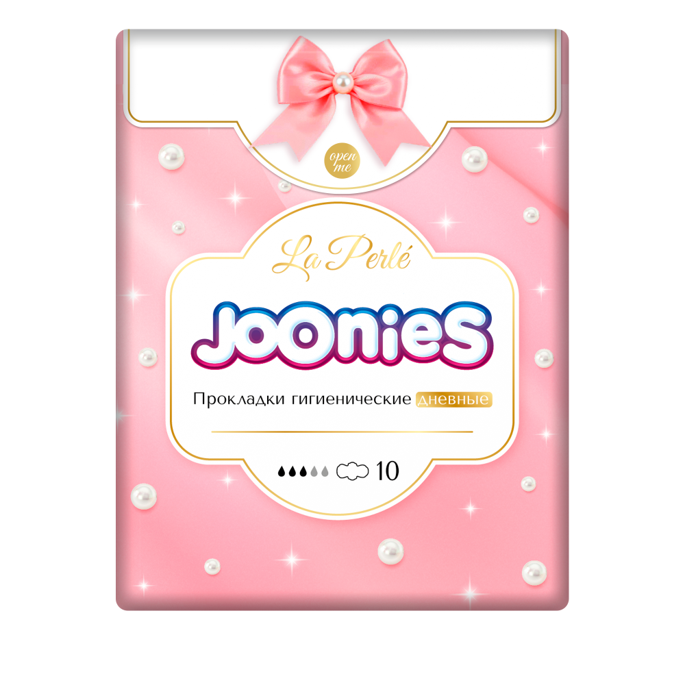 Joonies la perle Прокладки гигиенические дневные, прокладки гигиенические, 10 шт, 3 капли фото