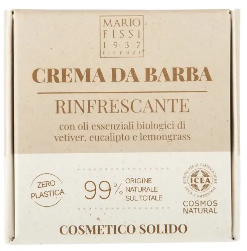 Mario fissi 1937 крем-мыло для бритья твердое освежающее с маслами ветивера эвкалипта лемонграсса, мыло твердое, 50 г, 1 шт. фото