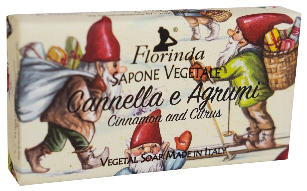 Florinda мыло туалетное твердое, мыло, 100 г, 1 шт, корица и цитрус фото