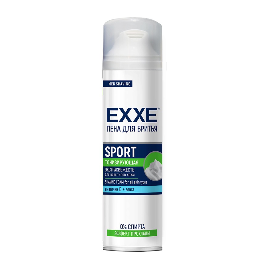 EXXE Sport пена для бритья тонизирующая, пена, 200 мл, 1 шт. фото
