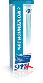 911 крем для ног с мочевиной 20%, крем для ног, 100 мл, 1 шт. фото